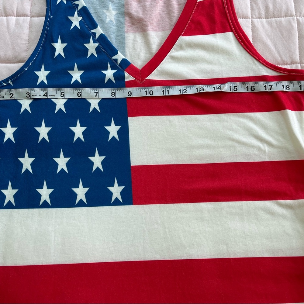 Patriotic American Flag Women's Tank Top Size Medium - Picture 7 of 7